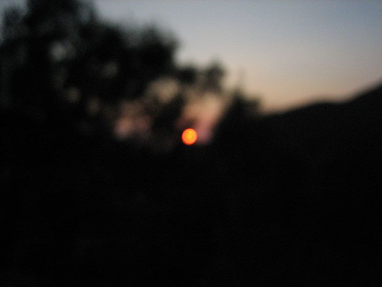 Out of focus sun
