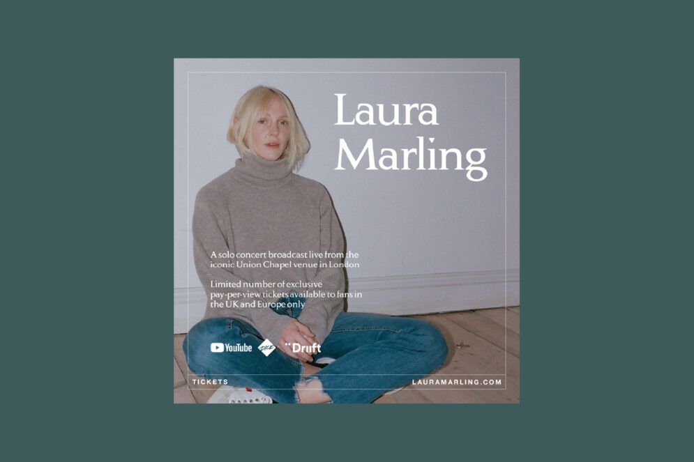 Driift social media asset featuring Laura Marling. Design by O Street.