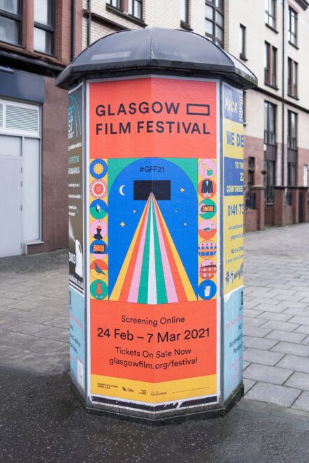 O Street Glasgow Film Festival 2021 Rebrand - Branded Street Poster