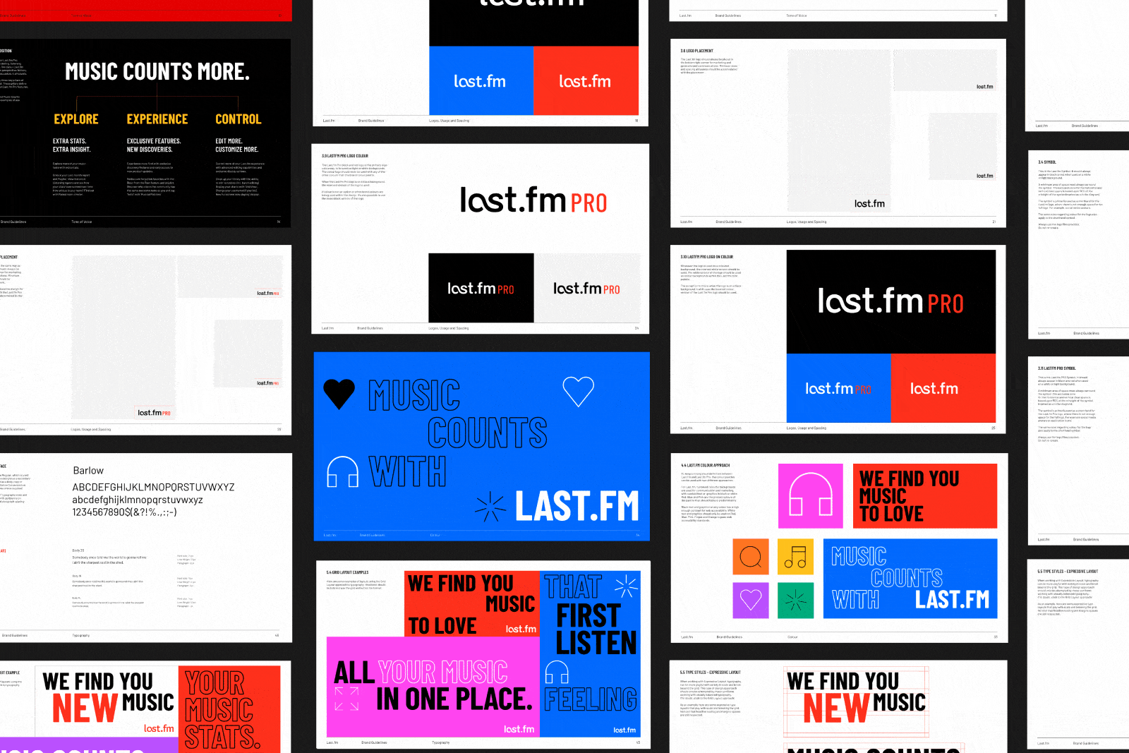 Last.fm Music Counts Campaign O Street Glasgow Visual Identity Brand Guideline Animation