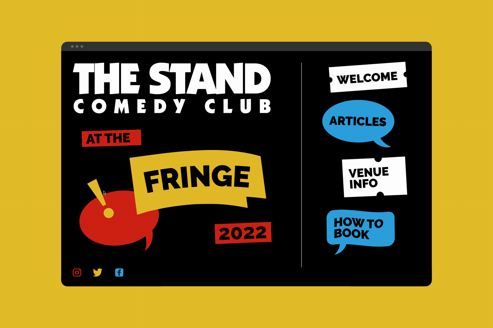 The Stand Comedy Club Edinburgh Fringe 2022 Marketing Social Media Toolkit - Animation Demonstration