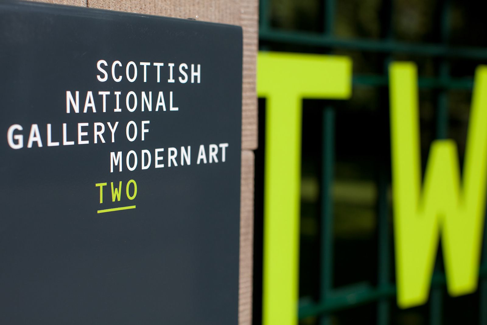 Scottish national gallery of modern art two signage