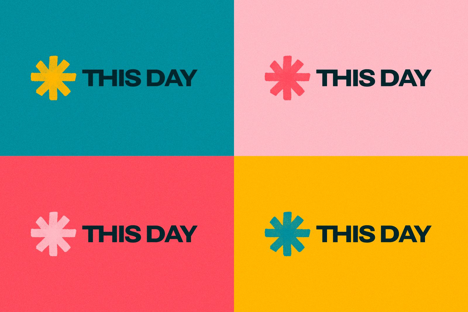 This Day, Brand Identity By O Street Glasgow - Logo Design colour variations
