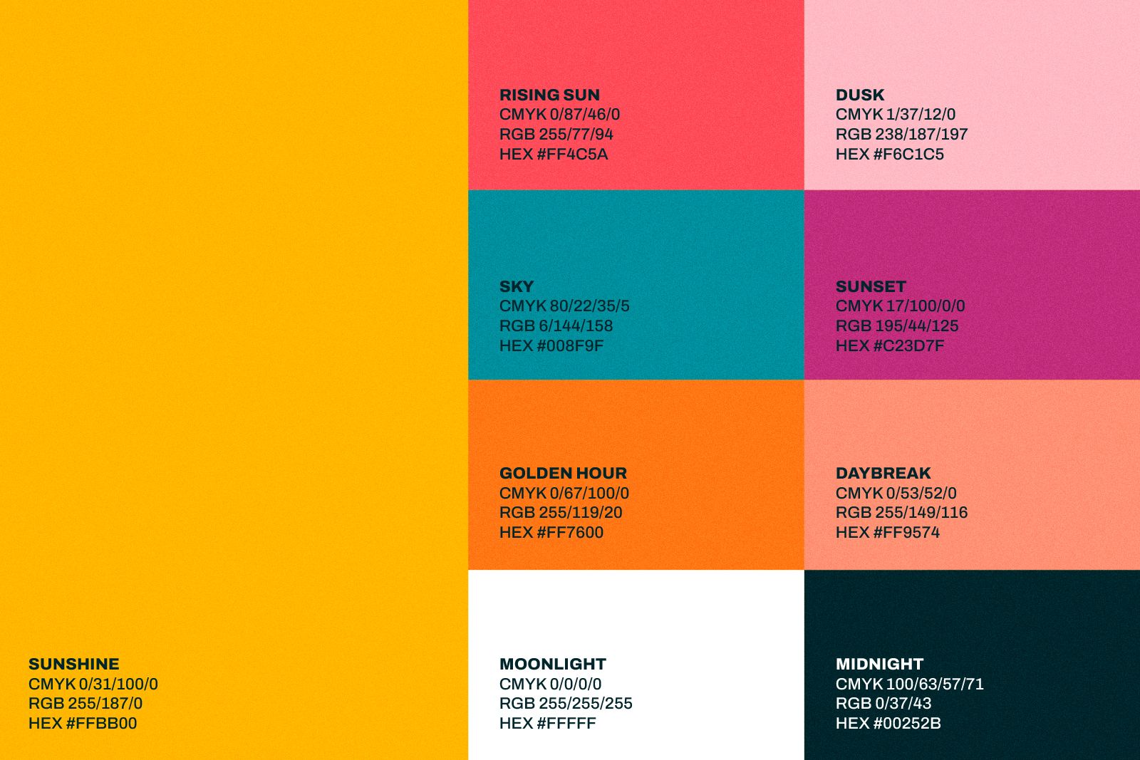 This Day Brand Identity by O Street design studio - branding colour palette